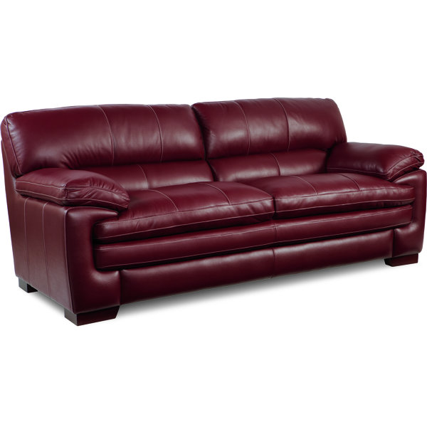Dark Red Leather Sofa Wayfair
