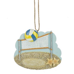 Beach Volleyball Hanging Figurine