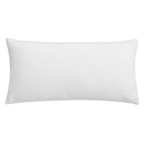 Hexagon French Knot Cotton Breakfast Pillow