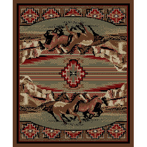 Windsor Lane Mesa Verde Brown Area Rug