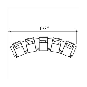 Tristar Home Theater Lounger (Row of 5..