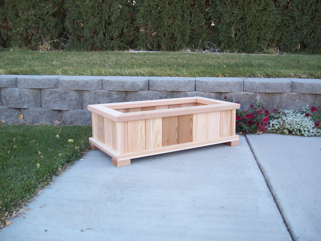 WoodCountry Cedar Planter Box & Reviews Wayfair