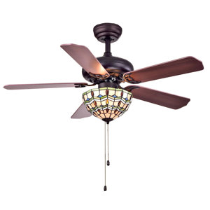 Doretta 3-Light Bowl Ceiling Fan Light Kit