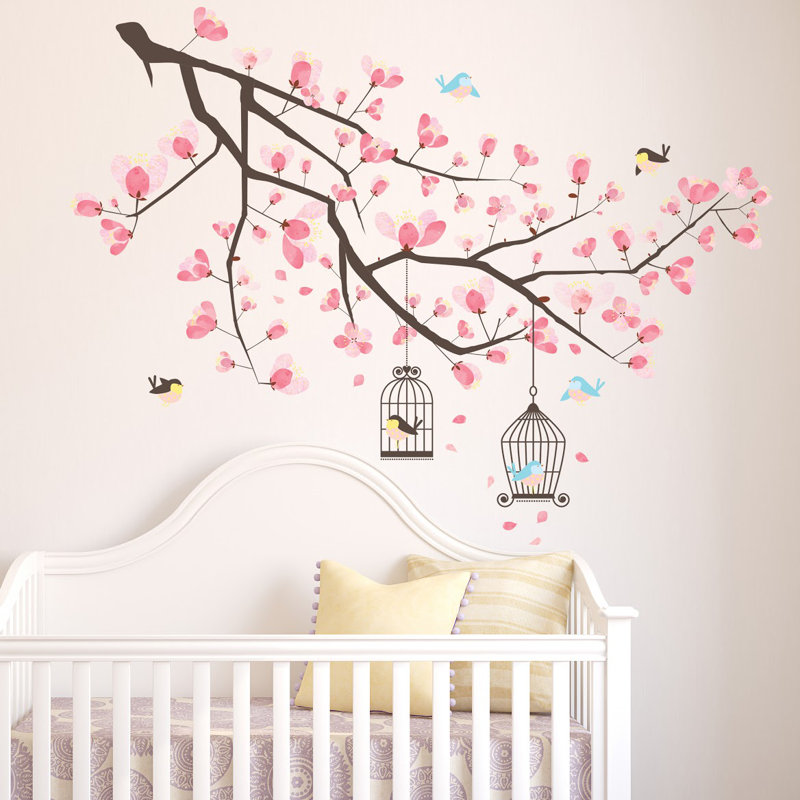 Harriet Bee Branche Cherry Blossom Wall Decal Reviews Wayfair Branche Cherry Blossom Wall Decal