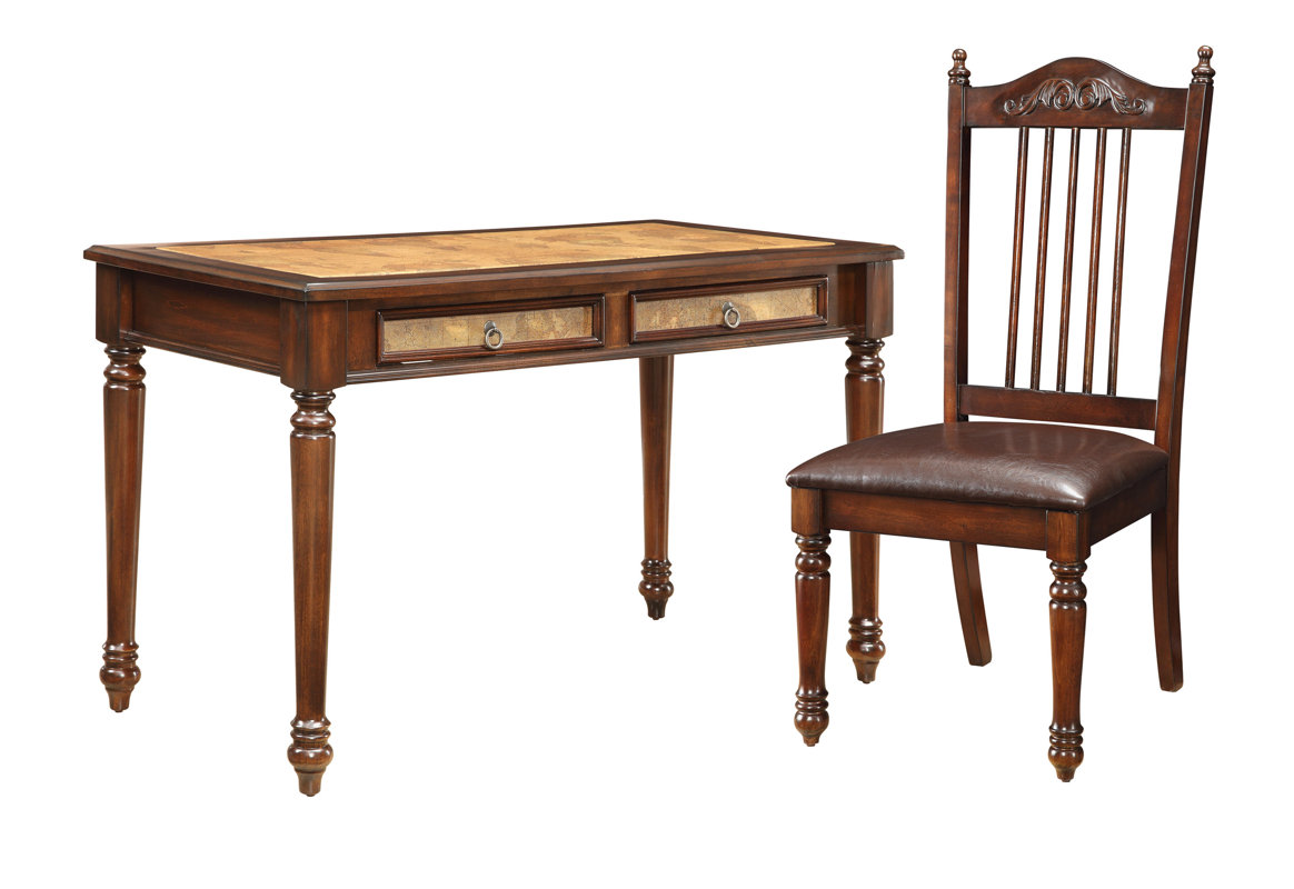 Astoria Grand Rheinfels Writing Desk with Chair & Reviews Wayfair