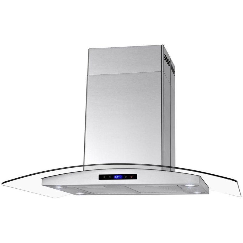 AKDY 36" 400 CFM Convertible Island Range Hood & Reviews Wayfair