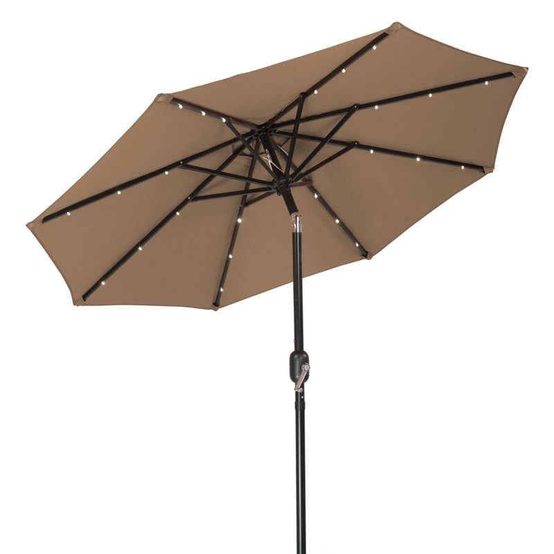 Trademark Innovations 7' Lighted Umbrella & Reviews Wayfair