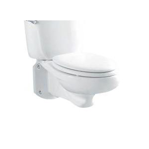 Glenwall Pressure Assisted Wall Mounted 1.6 GPF Elongated Toilet Bowl