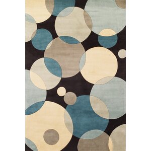 Rita Hand-Tufted Blue/Black/Beige Area Rug