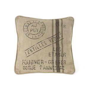 French Inspired Linen Throw Pillow