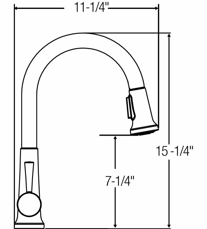 Elkay Pull Down Single Handle Kitchen Faucet & Reviews | Wayfair