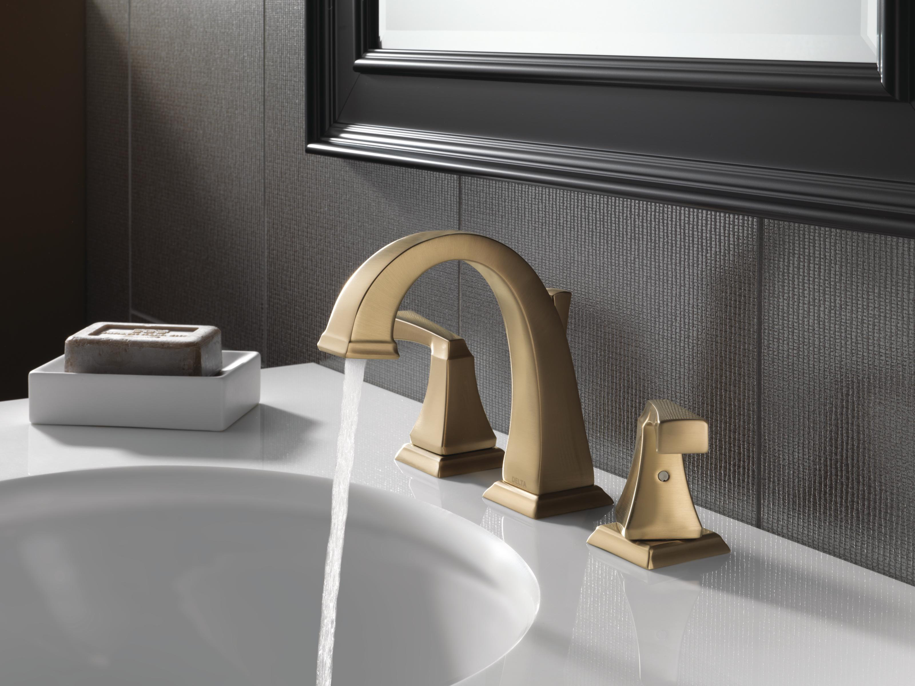 3551lf Pn Cz Delta Dryden Bathroom Faucet With Drain Assembly And
