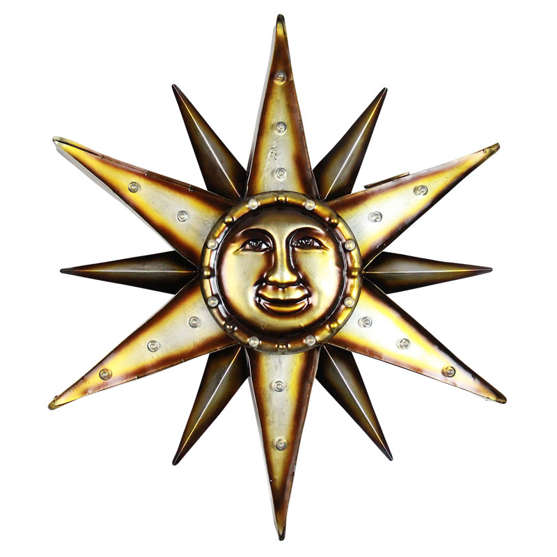 Exhart Solar Metal Marquee Sun Wall Décor & Reviews Wayfair