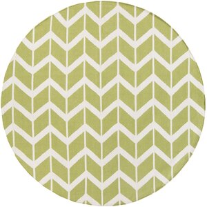 Fallon Moss Chevron Area Rug