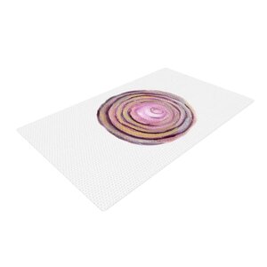Theresa Giolzetti Onions Purple/White Area Rug