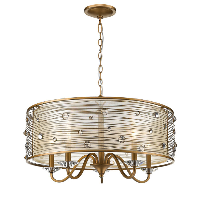 Willa Arlo Interiors Hermione 5 Light Chandelier Reviews Wayfair Ca Hermione 5 Light Chandelier
