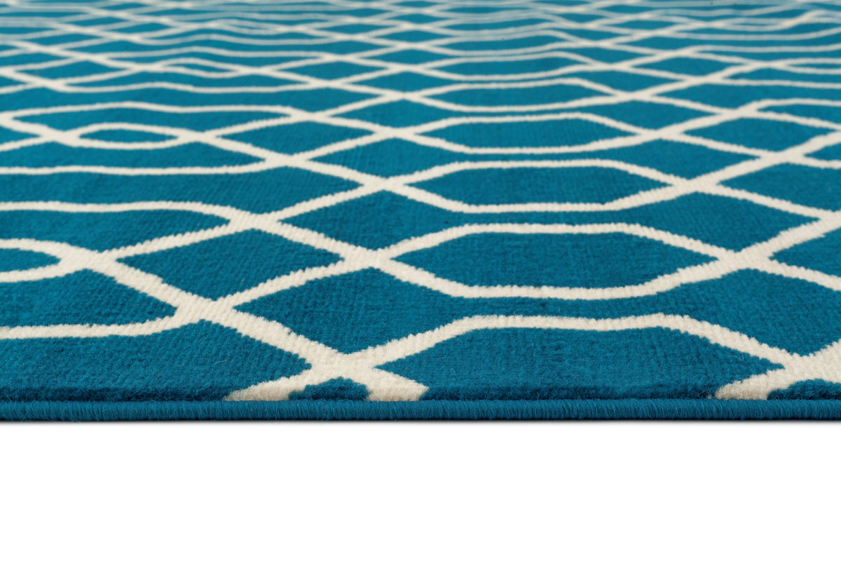 World Rug Gallery Newport Blue Area Rug & Reviews Wayfair