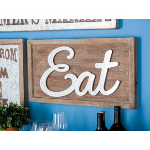 Eat Wall Decor Wayfair Wood Metal Eat Wall Décor