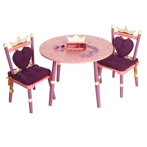 Wildkin Kids Princess 3 Piece Table and Chair Set