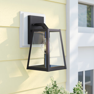 Outside Front Door Lights Wayfair Clarence 1 Light Outdoor Wall Lantern