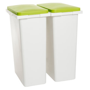 Kitchen Recycling Bin 60l Wayfair Co Uk Recycling Bin Set Of 2