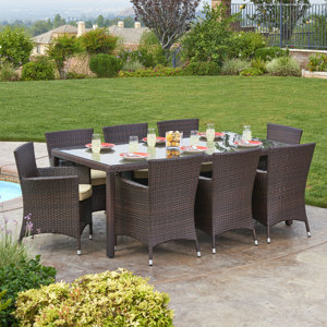 Galbreath 9 Piece Patio Set with Cushions