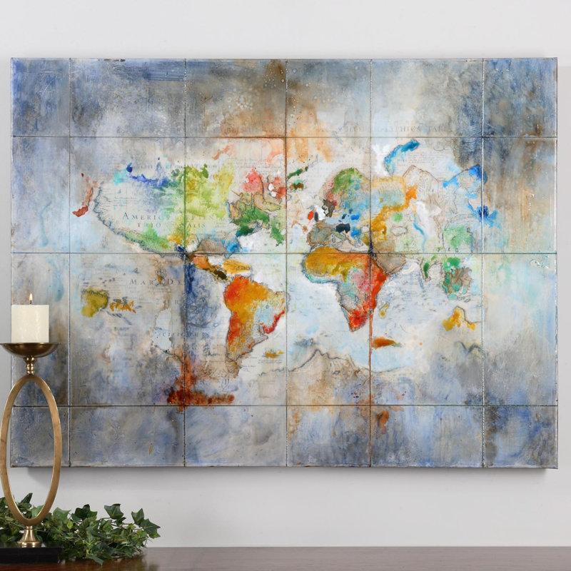 Latitude Run World Of Color Painting On Canvas Reviews Wayfair