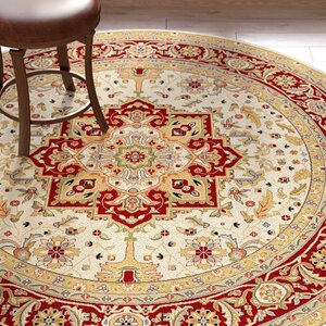 Theresa Ivory/Red Area Rug