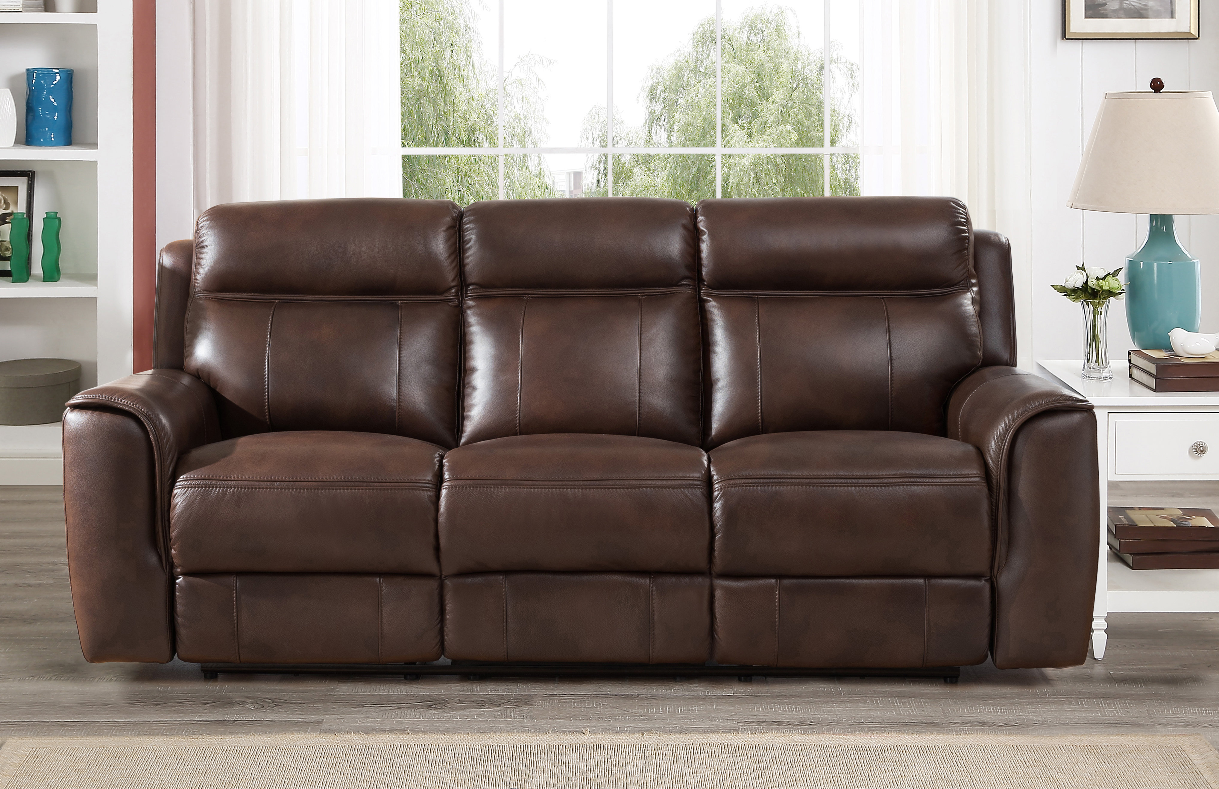 Gurley Leather Reclining Sofa