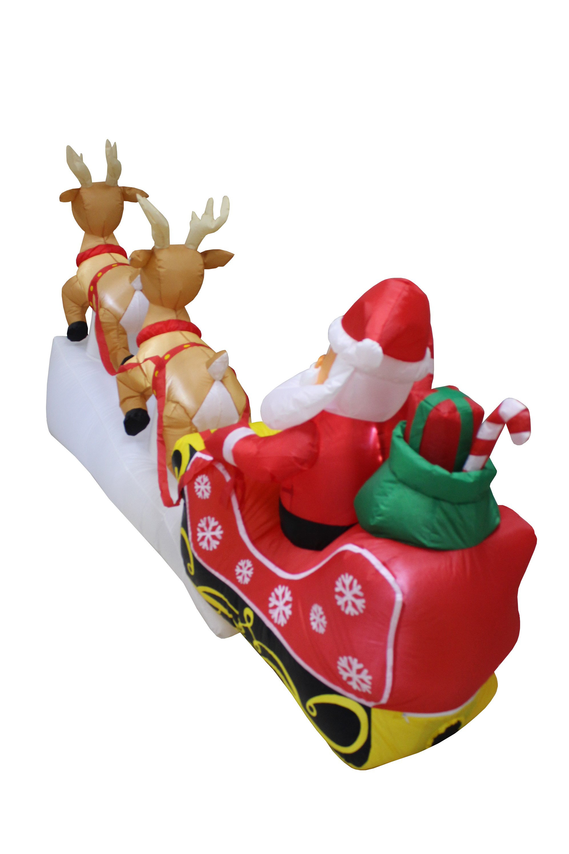 The Holiday Aisle Reindeer Sleigh Christmas Inflatable The Holiday Aisle Reindeer Sleigh Christmas Inflatable Reviews Wayfair