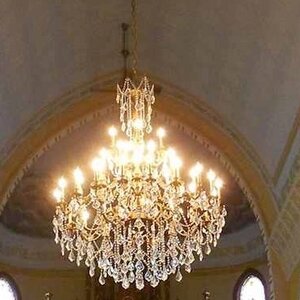 Radtke 45-Light Glass Crystal Chandelier