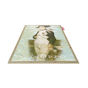 Bonaparte Non-Flying Green/Blue Indoor/Outdoor Novelty Rug