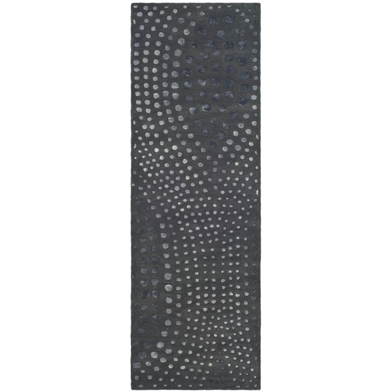 Soho Hand Tufted Wool Dark Gray Area Rug