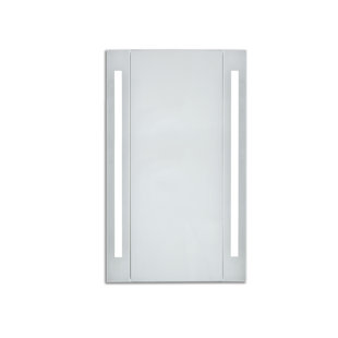 Modern Medicine Cabinets Allmodern Corby 23 5 X 39 Surface Mount Frameless Medicine Cabinet With Led Lighting