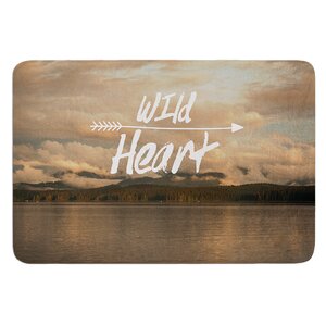 Wild Heart by Ann Barnes Bath Mat