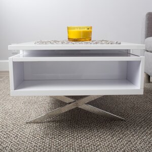 Seraphina White Lift-Top Rectangular Coffee Table