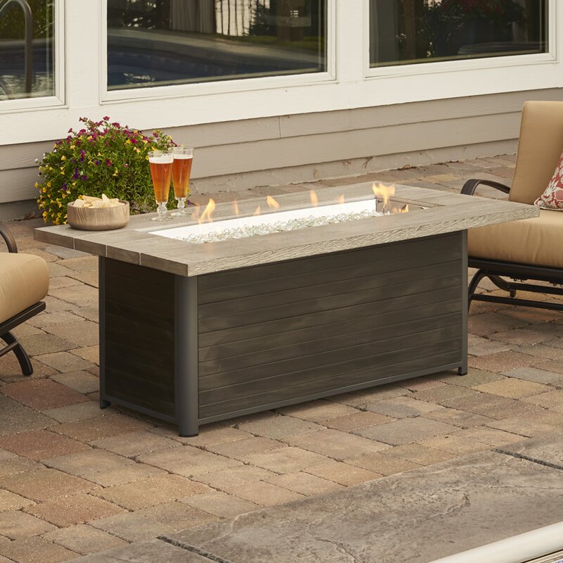 The Outdoor GreatRoom Company Cedar Ridge Gas Fire Pit Table & Reviews ...