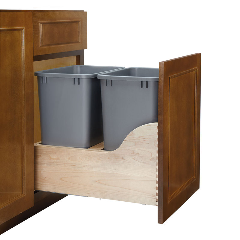 RevAShelf Double Pull out Trash Can & Reviews Wayfair
