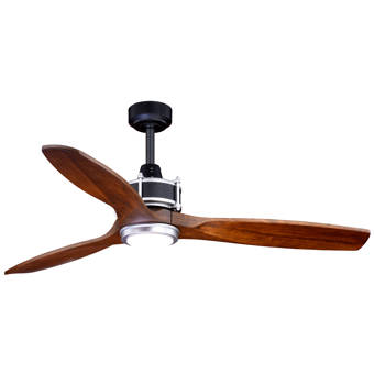 Brayden Studio 60 Aliff 3 Blade Led Ceiling Fan With Remote Light 52 Eloise 3 Blade Indoor Outdoor Led Ceiling Fan With Remote
