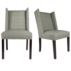 Winged Nail Head Spring Upholstered Si..