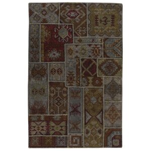 Lavaggio Charcoal Patchwork Rug