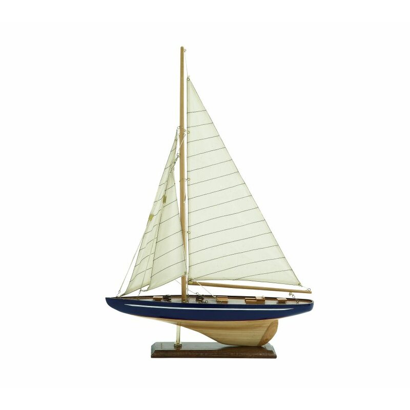 Cole & Grey Wood Model Sailboat & Reviews | Wayfair