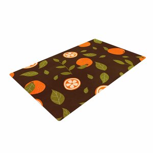 Strawberringo Pattern Abstract Food Orange Area Rug