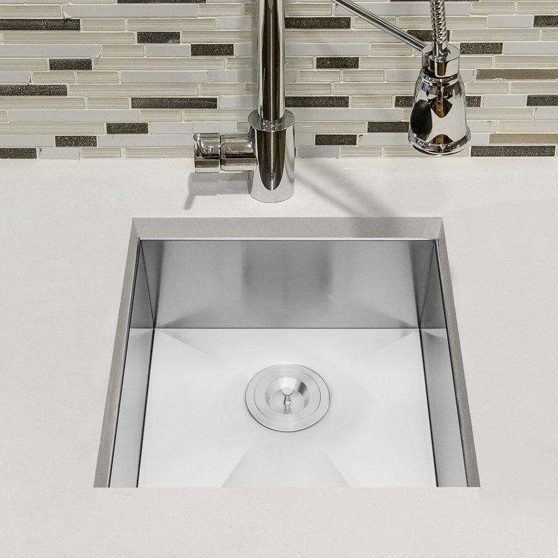 AKDY Handmade 20" x 15" Undermount Kitchen Sink with Dish Grid and Drain Strainer Kit & Reviews