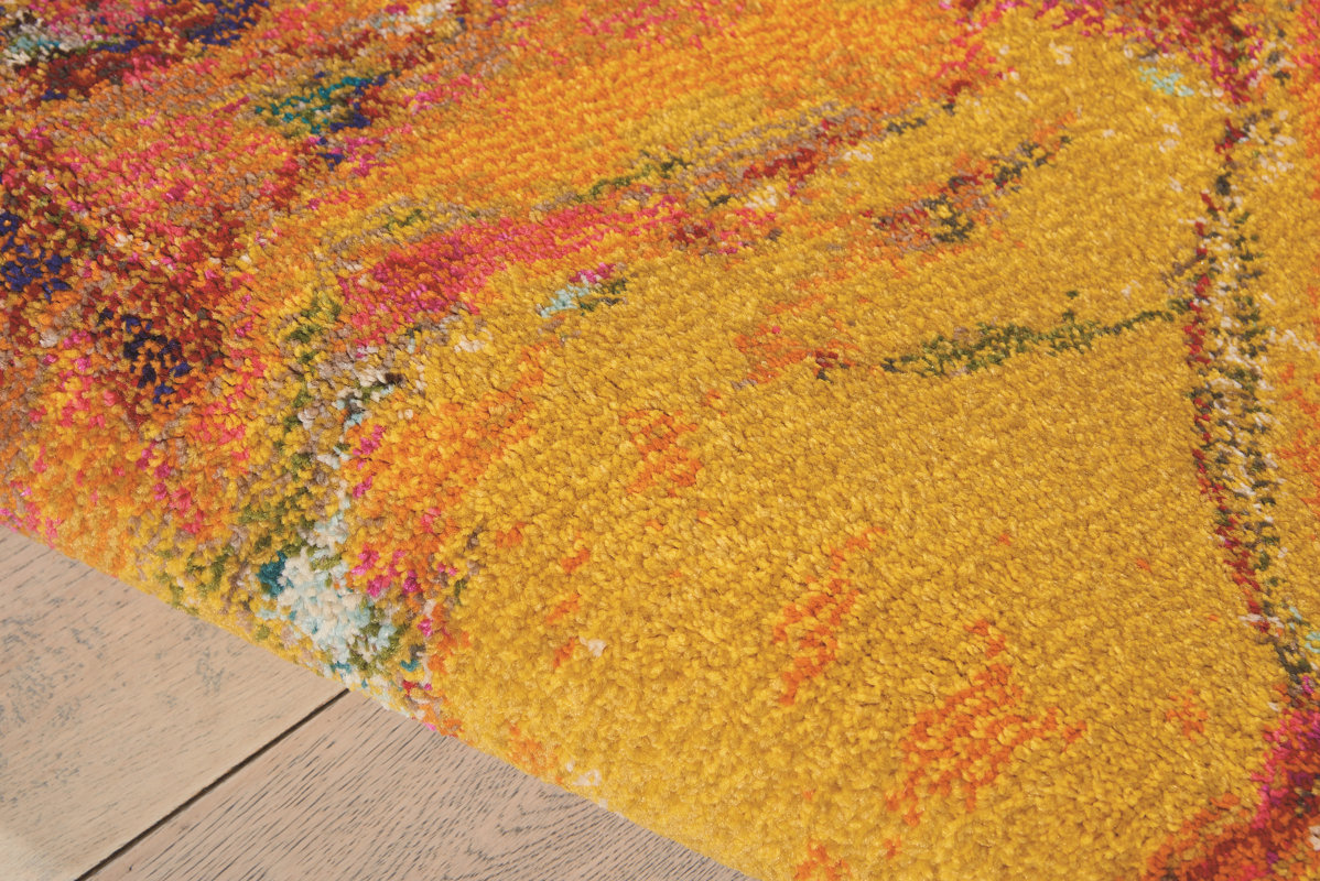 Latitude Run Abertamy Red/Yellow Area Rug & Reviews Wayfair