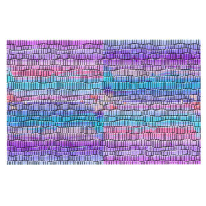 Nina May 'Drip Dye Strid' Abstract Pastel Doormat