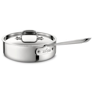 Stainless Steel Sautu00e9 Pan with Lid