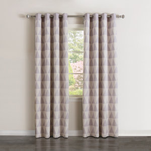 Scandinavian Room Darkening Thermal Curtain Panels (Set of 2)