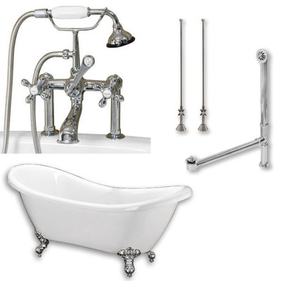 Bathroom Fixtures Vernon alcott hill vernon clawfoot 70" x 31" soaking bathtub & reviews Bathroom Fixtures Vernon alcott hill vernon clawfoot 70" x 31" soaking bathtub & reviews