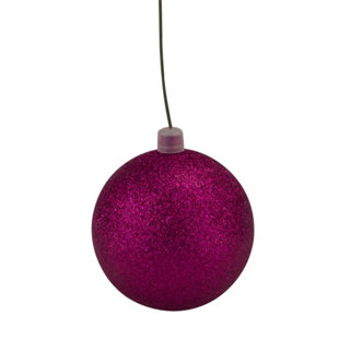 Pink Christmas Ornaments You Ll Love Wayfair Glitter Ball Christmas Ornament Set Of 12